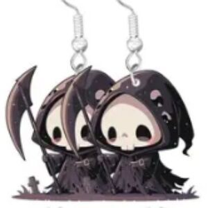 Retro Halloween Cartoon Style Acrylic Dangle Earrings